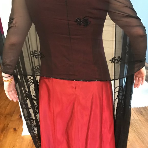 Hand beaded/sequined sheer shawl/pashmina - Picture 5 of 8